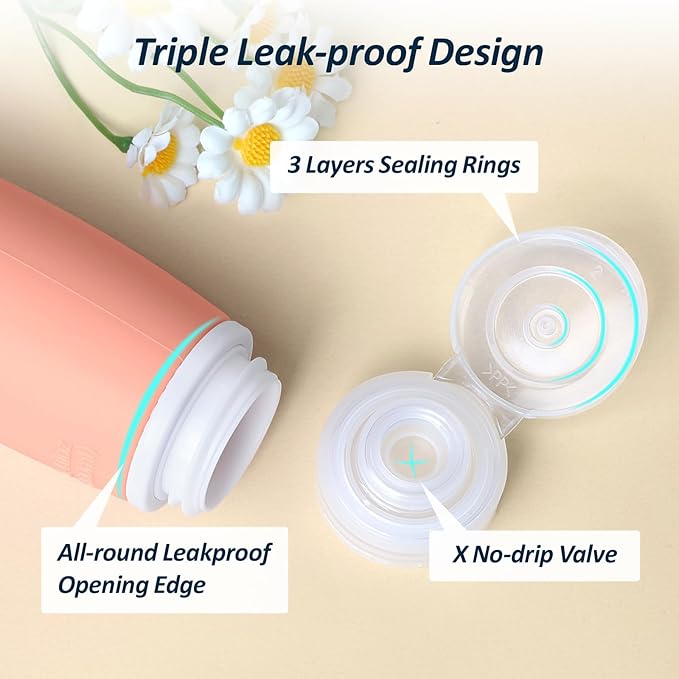 PACKISM TSA Approved Toiletry Bag with Bottles - 3.4 oz Silicone Container