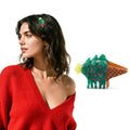 LOVIME Small Summer Hair Claw Clips for Women Girls - Italian Tree Cone Hair Accessories for Women Girls Fun Acetate Mini Hair Clips for Thin & Thick Hair Mothers Day Gifts for Mom with Gift Box