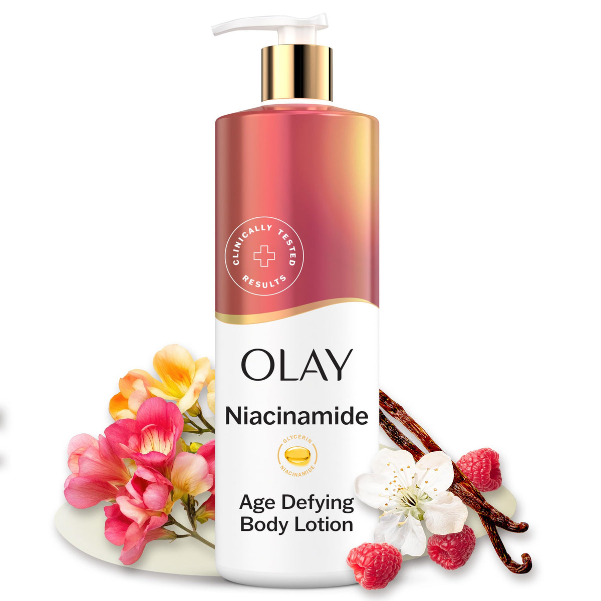 Olay Super Serum Body Cream for Dry Skin, 24hr Long Lasting Hydration, 5+ Ingredient Serum Complex for Bright Even Firm Luminous Skin, Sweet Vanilla & Soft Wood Scent,10 fl oz