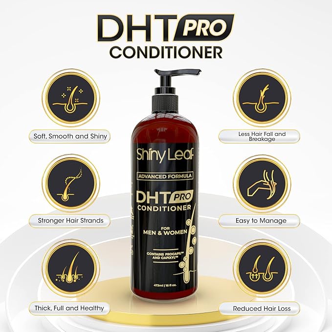 Shiny Leaf Hair Loss Conditioner, Biotin & DHT Blocker, Sulfate Free, 16 oz