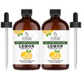 Lemon Essential Oil, 100% Pure & Natural with Glass Droppers | Undiluted Essential Oils for Aromatherapy, Diffusers, Humidifiers, Oil for Skin DIYs | 4 fl oz (Pack of 2)
