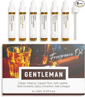Benatu Gentleman Premium Fragrance Oils Set for Diffuser - Men Scents Perfume Oil Gift for Home (Classic Tobacco, Captain Rum, Soft Leather, Oud Concerto, Spicy Cinnamon, Oak Cologne) 6 Pcs
