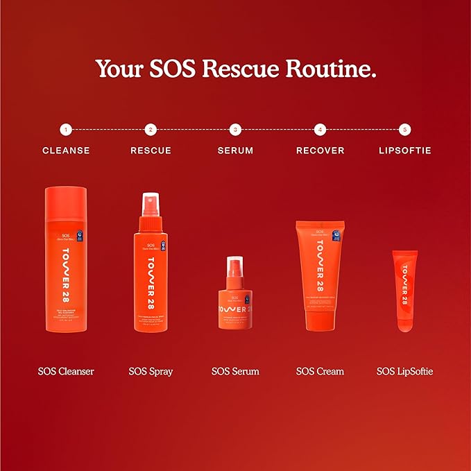 Tower 28 SOS Recovery Hydrating Face Cream for Sensitive Skin (1.86 oz)