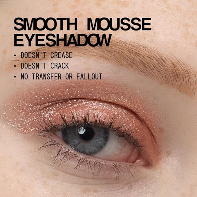 aboutface Fractal Glitter Eye Paint | Shimmering Mauve | 0.13oz