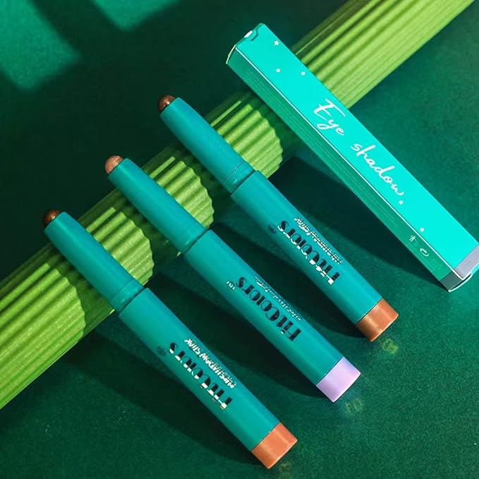TWLBXMG Eyeshadow Stick Eye Shadow Brightener Stick Eyeliner Pencil Cream Shimmer Glitter Smooth Eyeshadow Stick Pencil Nude Korea Primer Highlighter Natural Waterproof Long Lasting Gray Black # 05