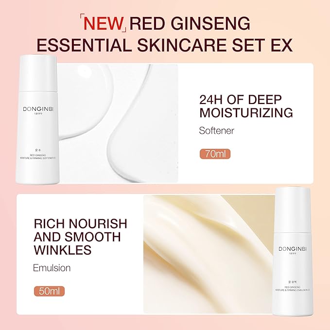 Donginbi Red Ginseng Essential Skin Care Set | Korean Skin Care Gift Set