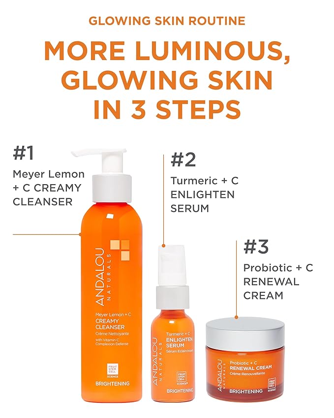 Andalou Naturals Turmeric + Vitamin C Enlighten Serum (1.1 fl oz)