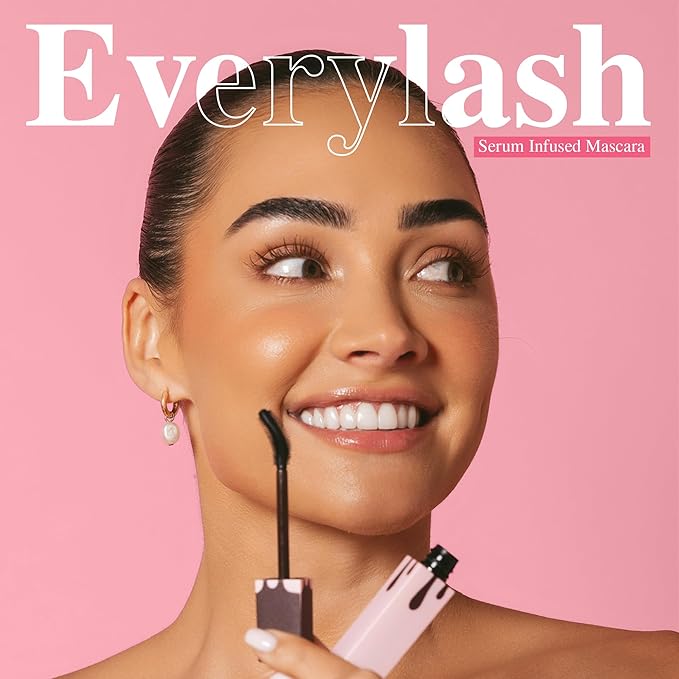 Lash Therapy Australia Everylash Growth Serum Infused Mascara | Brown | 0.20 fl oz / 6ml | Adjustable & Durable Silicone Wand for Longer, Fuller-Looking Lashes