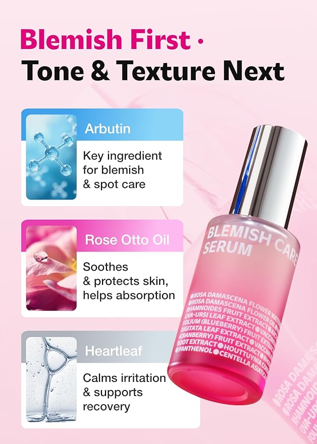 ISOI Blemish Care Up Serum with Arbutin & Rose Otto Oil, 0.85 fl oz