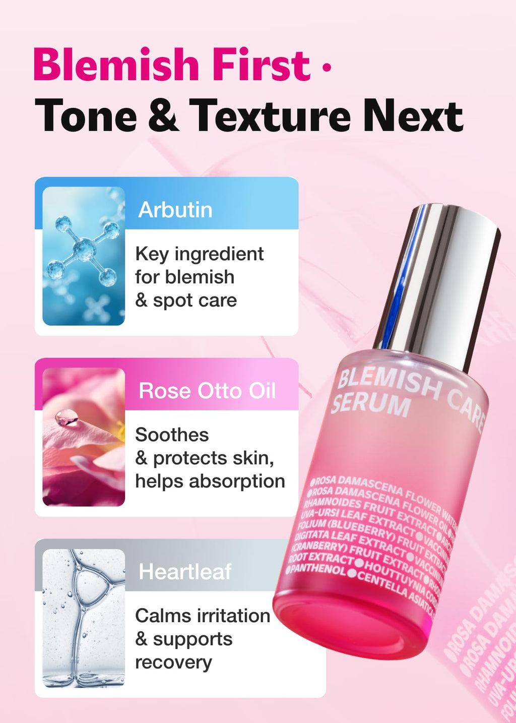ISOI Blemish Care Up Serum with Arbutin & Rose Otto Oil, 0.85 fl oz