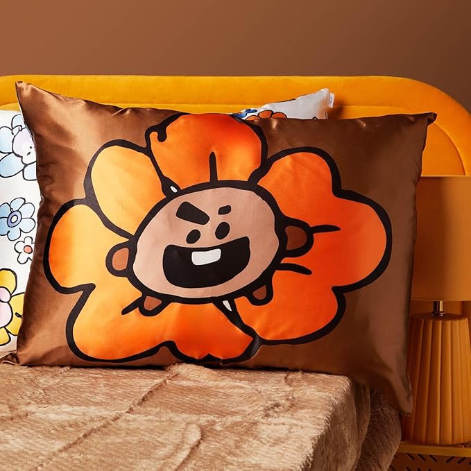 Kitsch x BT21 Satin Pillowcase with Zipper - Size 19x26, Shooky