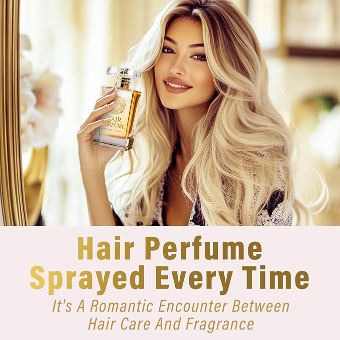 Crislan Hair Perfume, Pheromones Perfumes for Women, 50ml Natural Scented Hair Mist, Leave-In Conditioning Spray for Dry & Frizzy Hair, Long Lasting Fragrance