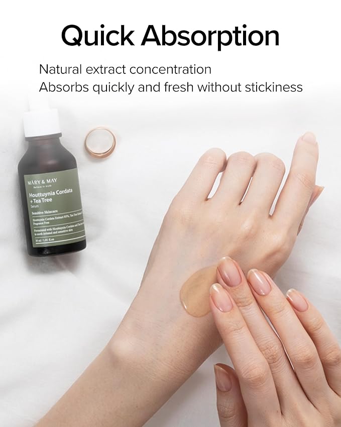 Mary&May Houttuynia + Tea Tree Calming Serum, 1.01 oz