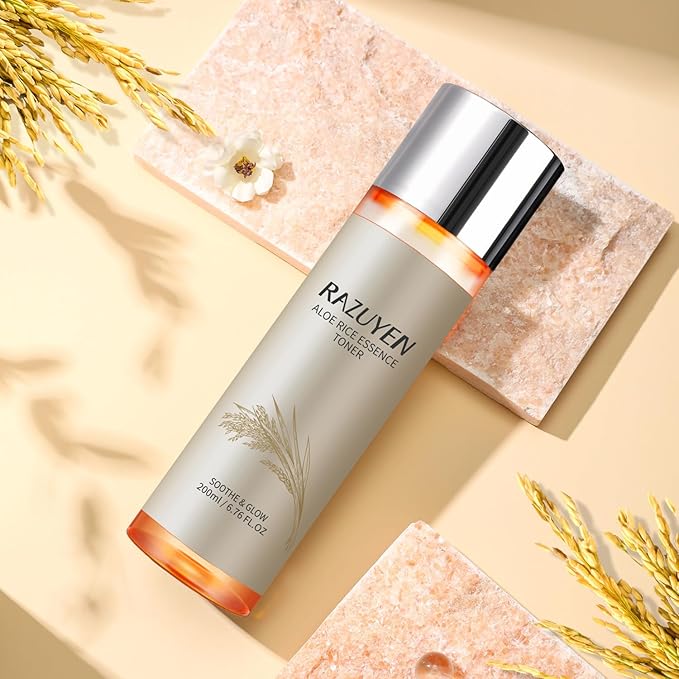 RAZUYEN Rice Toner, Milky Toner for Soothing and Glowing Skin