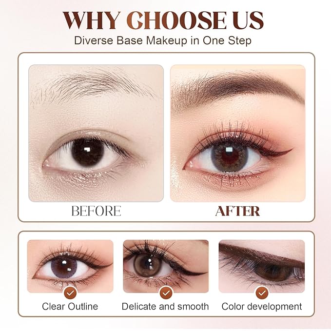 Eyeliner Pencil, Long Lasting Smudge-Proof Professional Eyeliner, Smooth and Easy to Apply, Effortlessly Create Any Look (Black)