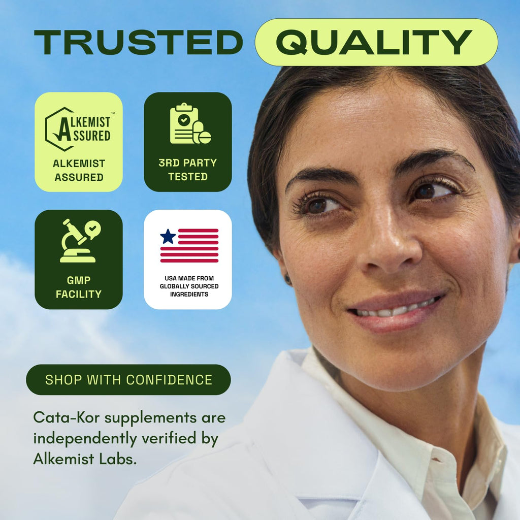 Cata-Kor NMN Supplement Alternative – Liposomal NAD+ Supplement - NAD CORE 60-Day Supply 120 Capsules