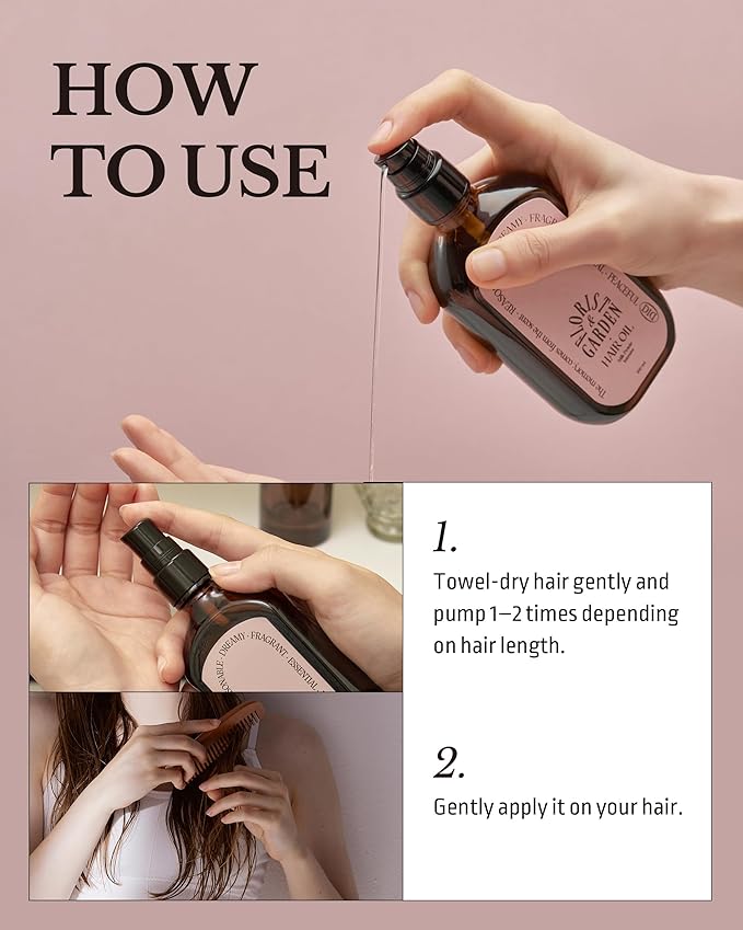 ODID Milk Protein Intensive Perfume Hair Oil - Korean Anti Frizz Nourishing & Smoothing Hair Serum with 10,000ppm Argan Oil & 6 Plant-Based Oils, 3.38 fl.oz.