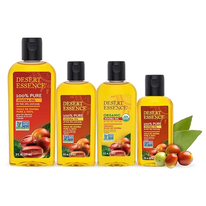 Desert Essence 100% Pure Jojoba Oil, 8 Fl Oz