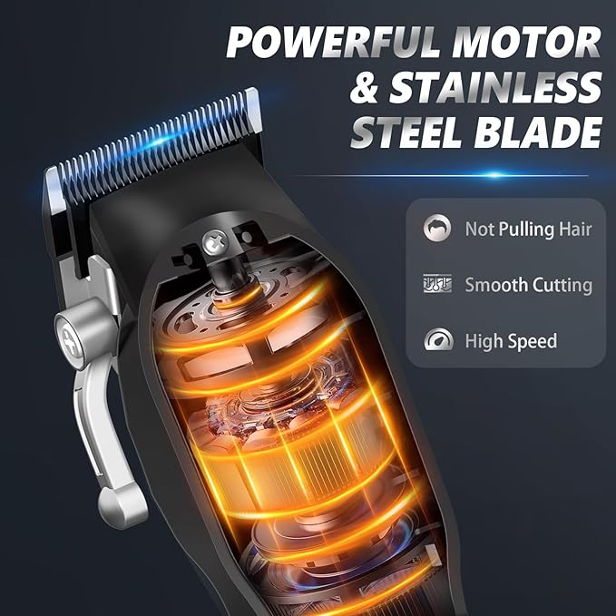 Ufree Professional Hair Cutting Kit, Cordless Barber Grooming Set with Precision Detailer, Rechargeable Electric Shaver, Home & Travel Use, Gift for Him