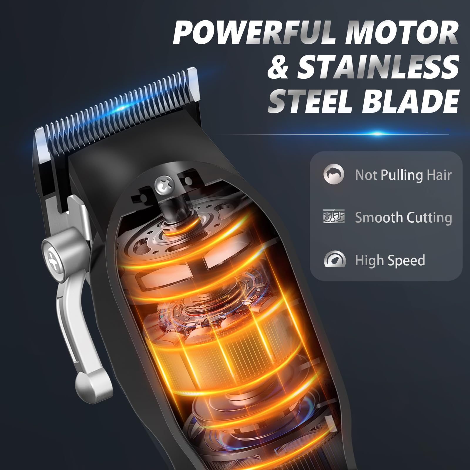 Ufree Professional Hair Cutting Kit, Cordless Barber Grooming Set with Precision Detailer, Rechargeable Electric Shaver, Home & Travel Use, Gift for Him
