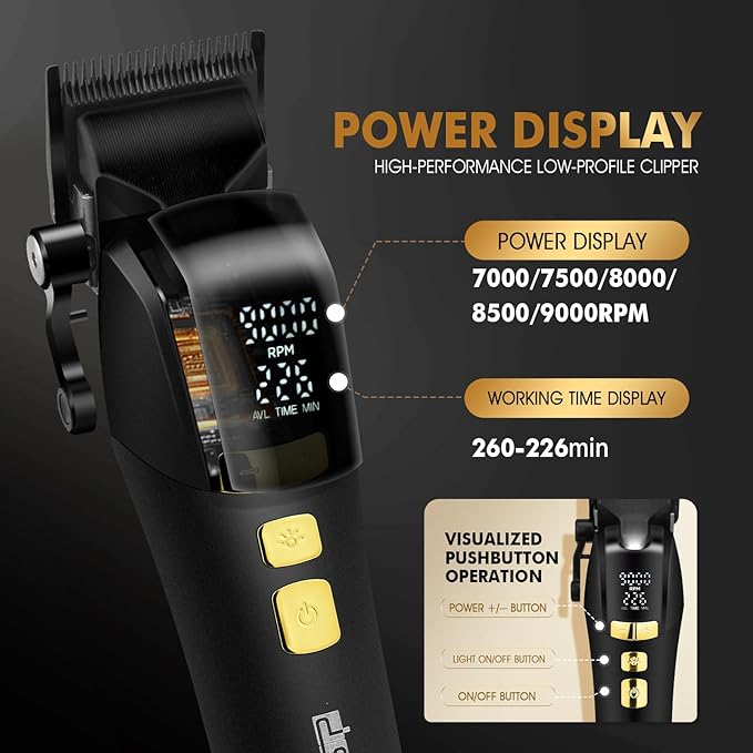 DSP 3-in-1 Hair Clipper Trimmer Shaver Kit for Men, Rechargeable