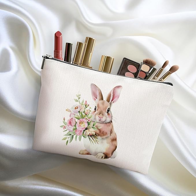 Cute Bunny Makeup Bag Bunny Gifts Cosmetic Bag Rabbit Lovers Gifts
