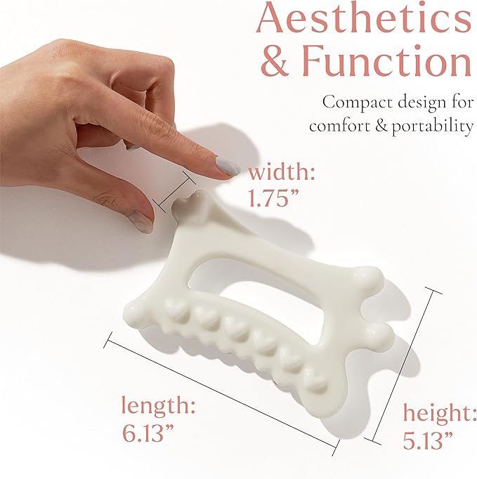 byAVA Ceramic Gua Sha Tool for Face and Body, Lymphatic Drainage Massager