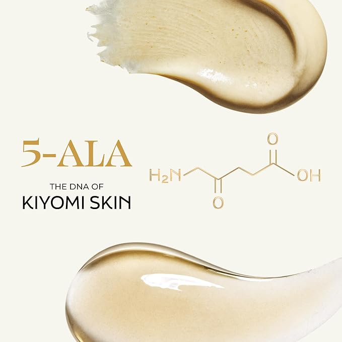 Kiyomi Skin Day Cream with 5-ALA, Hyaluronic Acid & Squalane, 1.7 Fl Oz