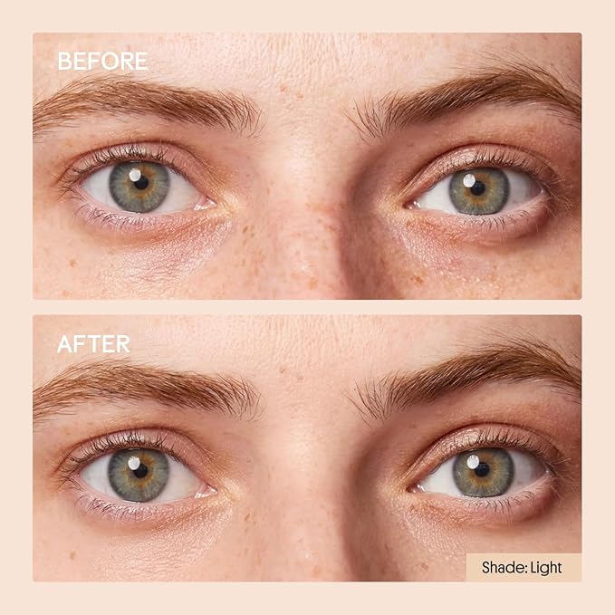 Winky Lux Peeper Perfect Under Eye Concealer, Makeup & Eye Brightener, Full Coverage Concealer for Dark Circles, Color Corrector & Eye Primer, With Collagen, Hyaluronic Acid & Vitamin E (Light Beige)
