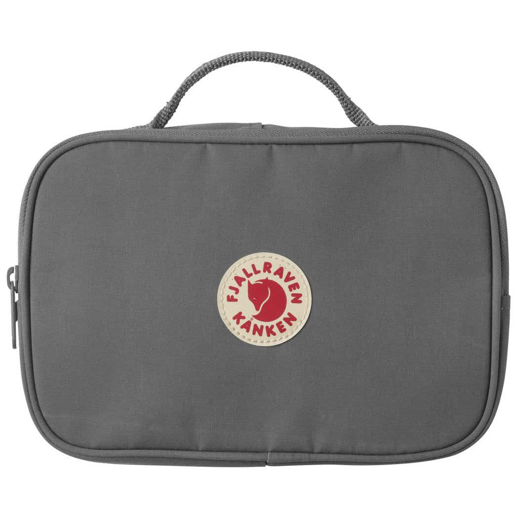 Fjällräven Kanken Toiletry Bag - Strong, Reinforced, Durable Fabric, Organized Storage - Travel, Frost Green, One Size