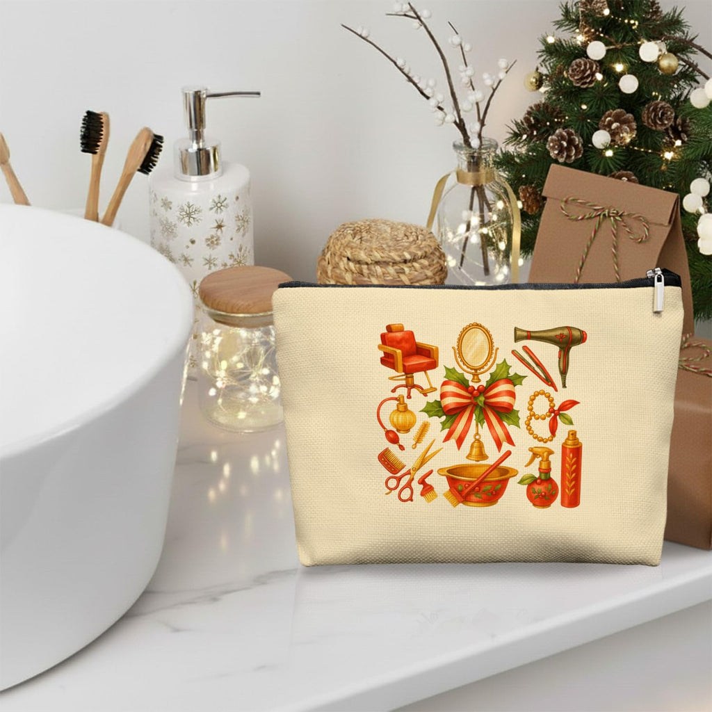 EKGJW Chrisamas Hairstylist Gifts Women Makeup Bag Make Up Bag, Cosmetic Bags for Hairstylists, Hairdresser Gifts for Cosmetology Student Teen Girls