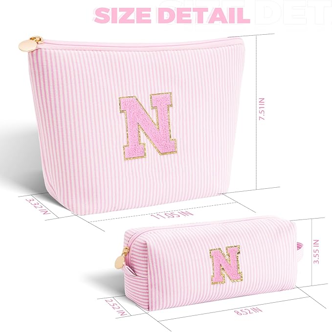 Btffitting Gifts for Teen Girls Women - Birthday Gifts for 10 11 12 13 14 15 16 17 18 Years Old Girl,Makeup Bag Cosmetic Bag,Teacher Gift Trendy Stuff Toiletry Bag - Pink,N