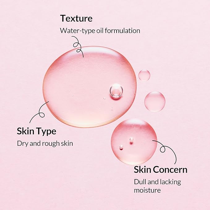 Whamisa Organic Flowers Facial Oil Deep Rich, Hydrating Watery Formula with Fermented Ingredients, Nourishing, Glowing Hydration, Korean Skin Care (32ml)