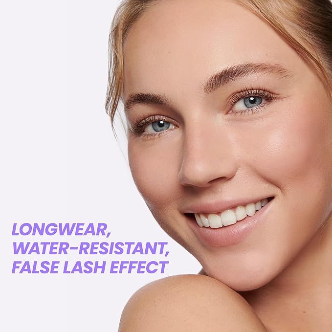 Wonderskin Infinite Rizz Mascara - Black Mascara For Volume And Length, Long-Wear, Smudge-Proof & Water-Resistant Volumizing Lash Makeup (Black)