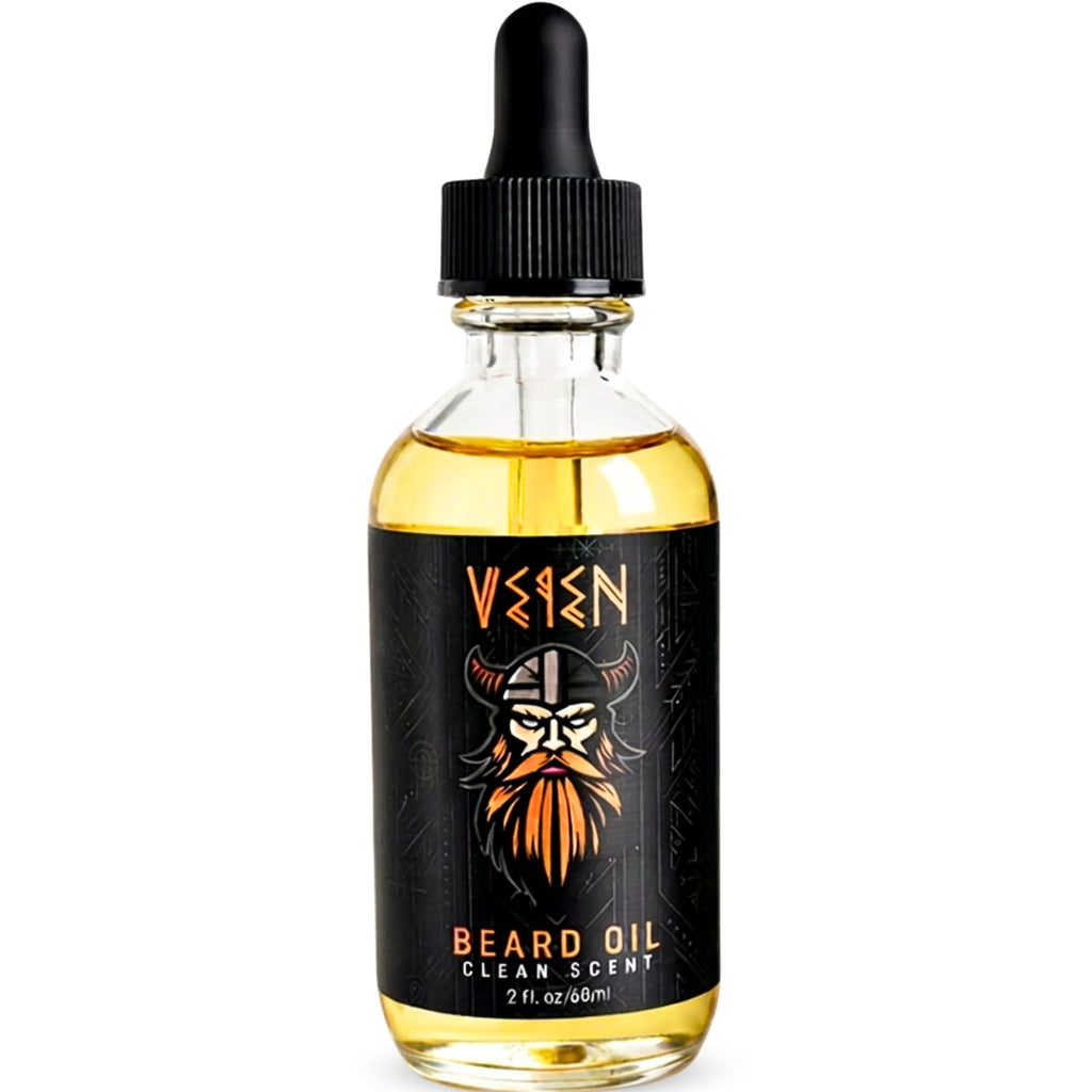 Veien Beard Oil for Men, Clean White Tea Scent, 2oz