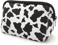 AJLTPA Waterproof Neoprene Cosmetic Bag, Cow Print