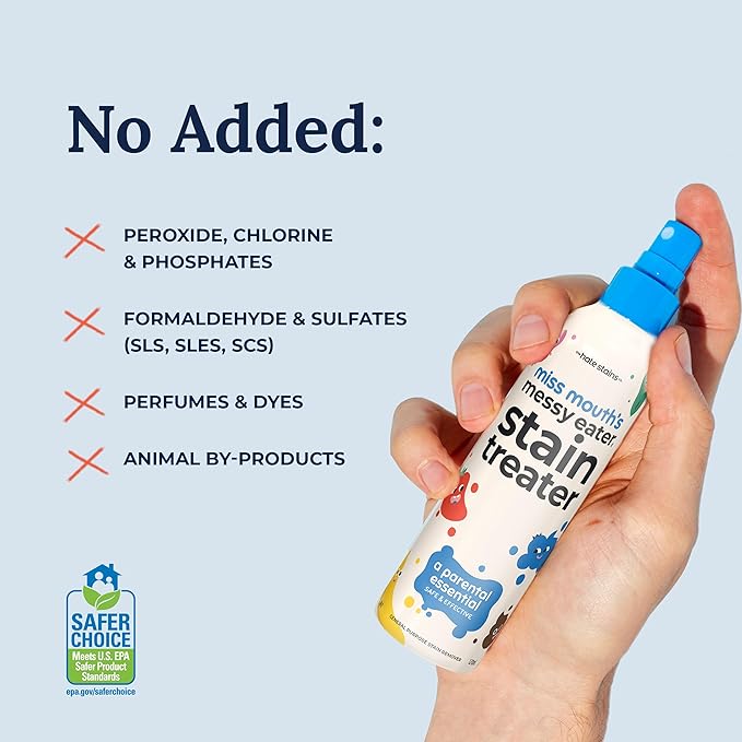 Miss Mouth's Messy Eater Stain Treater Ultimate Refill Bundle - 4oz 3-Pack Spray & 16oz Refill Pouch - Laundry Spot Cleaner for Baby Clothes & Fabric