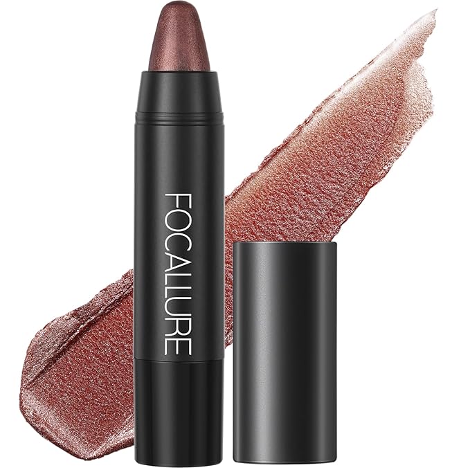 FOCALLURE Ultra Chic Lipstick,Moisturizing Lip Crayon,Lightweight Color without Drying or Fading,Long Lasting Lips Makeup,#24 Copper