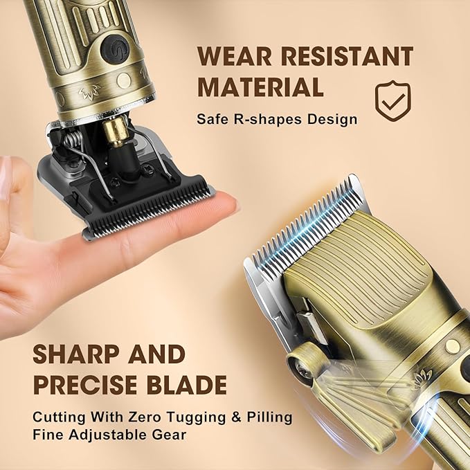 Zesuti Hair Clippers for Men,Beard Trimmer,Men's Foil Shavers Trimmer Set