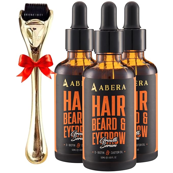 Abera Redensyl Hair Growth Serum for Fuller-Looking Hair, 3 Serum + Gift