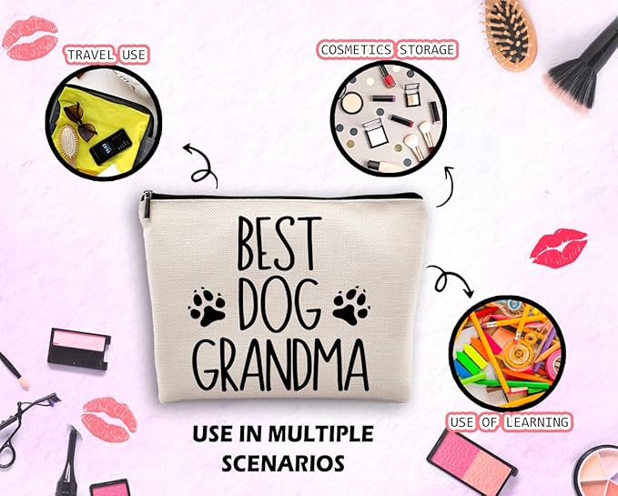 Dwept Best Grandma Cosmetic Case, Toiletry Bag - Makeup Bag for Women