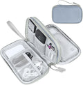 FYY Electronic Organizer, Travel Tech Pouch Bag, Medium, Light Grey