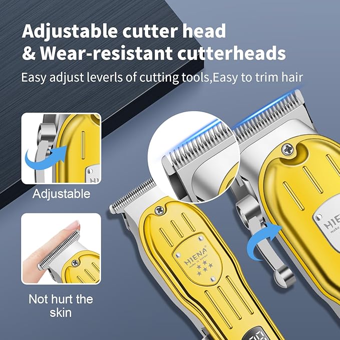 HIENA PRO Hair Clippers for Men, 4-in-1 Professional Barber Kit