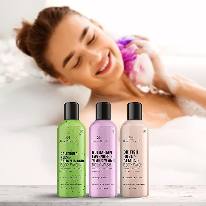 Botanic Hearth Relax & Renew Body Wash Set - 4 fl oz Each 3-Pack
