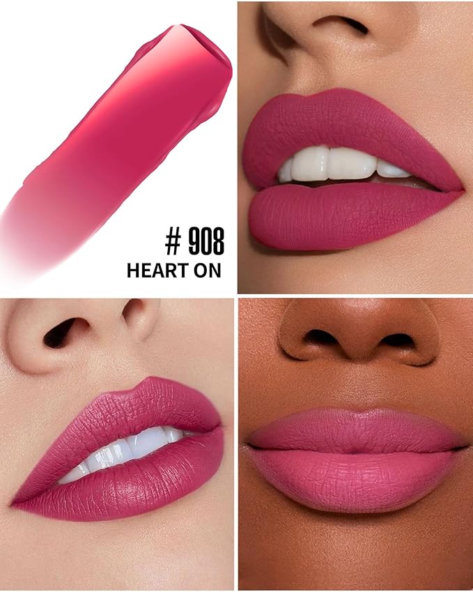 HANLADY Hot Pink Lipstick Long Lasting Lipsticks for Women Smudgeproof
