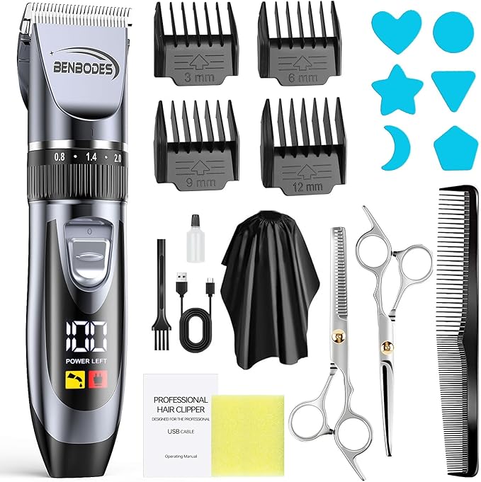 Benbodes Benbodes Cordless Hair Clippers for Men-Rechargeable Grooming Kit
