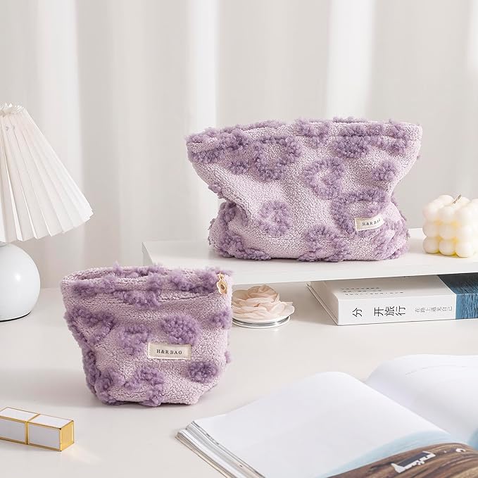 getgto 2 Pcs Makeup Bags, Large Cosmetic Bag Travel Toiletry Bag
