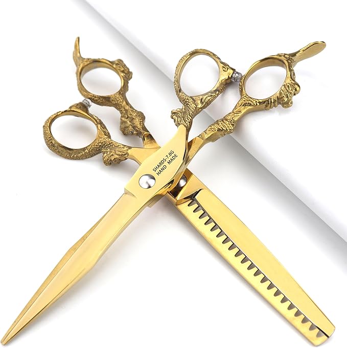 AXEMOORE 6/7/8/9 inch Scissors Professional Haircut (7 inch-2pc-A)