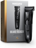 MANSCAPED® The Beard Hedger® Men's Premium Beard Trimmer, 20 Length Adjustable Blade Wheel, Stainless Steel T-Blade for Precision Facial Hair Trimming, Cordless Waterproof Wet/Dry Clipper