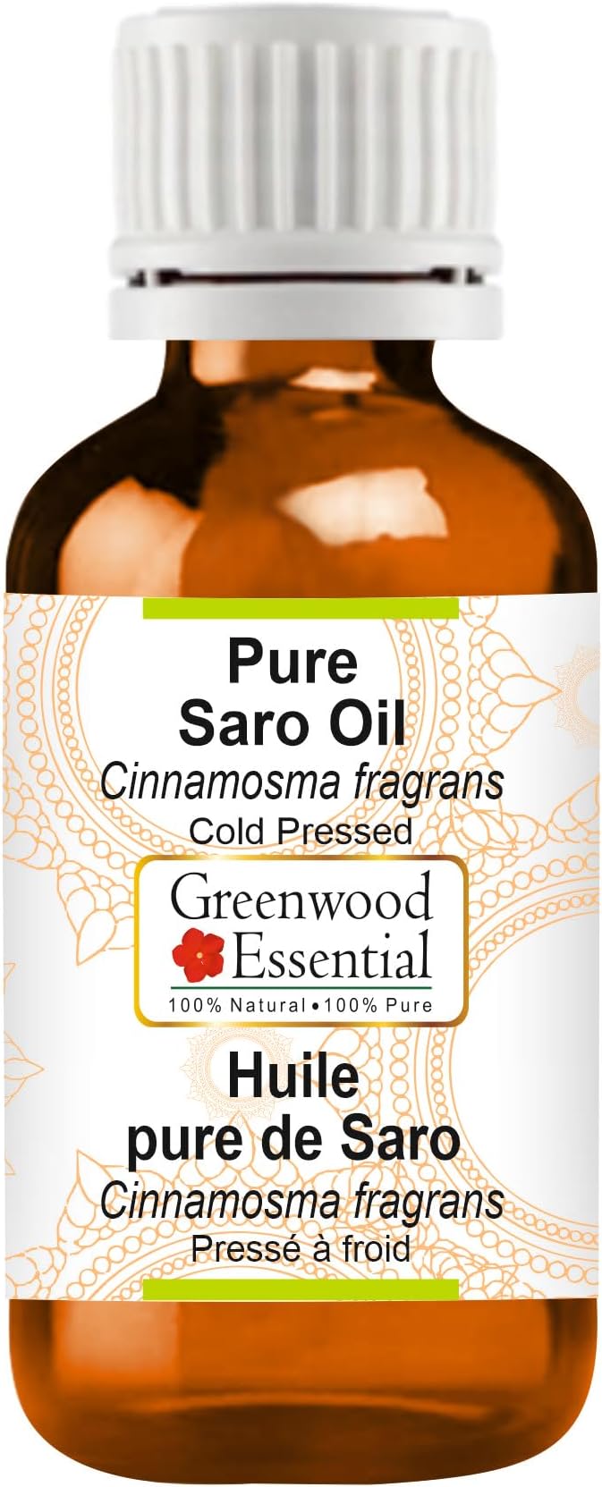 Greenwood Essential Pure Saro Essential Oil (Cinnamosma fragrans) Steam Distilled 50ml (1.69 oz)